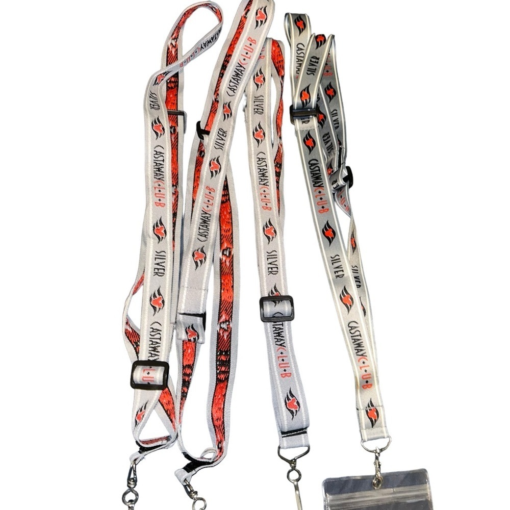 Lot of 4 Disney Cruise Line Castaway Club Lanyards (Silver) - Picture 2 of 2